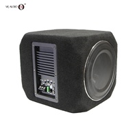 VK MINI8P Caisson de basses tout-en-un de 8 pouces avec amplificateur intégré, radiateur passif unique, 300W RMS, SPL max >90dB, pour Backroad Choppers