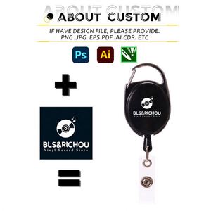 Porte-badge rétractable robuste en ABS avec anneau porte-clés et clip pour clés, personnalisable avec logo et couleur, accessoire pour porte-carte d'identité - Product Image 3