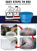 Résine de revêtement de sol en polyuréthane de surfaçage de pierre de galet liée à la résine époxy PU hautement perméable pour le pavage d'allée de gravier