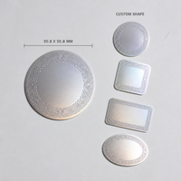 Étiquette autocollante personnalisée en feuille d'or à chaud, ronde de 2 pouces, imperméable, impression OEM ODM, vente en gros