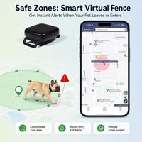 Traceur GPS pour animaux de compagnie 4G étanche, anti-perte en temps réel, rechargeable, 750 mAh, léger (40 g), mini localisateur pour chiens et chats