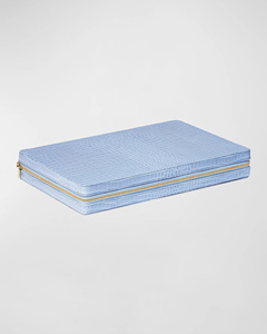 Popular Pu Leather Rectangle <strong>Backgammon</strong> Blue Beige Simple Luxury <strong>Backgammon</strong> Board Game <strong>Set</strong> - Product Image 5