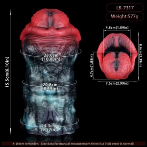 LUUK Monster Tongue Shape Pocket Pussy Male Oral Sex Toys Silicone <b>Masturbator</b> Penis Stroker Masturbate Sex Toys for Men - Product Image 2