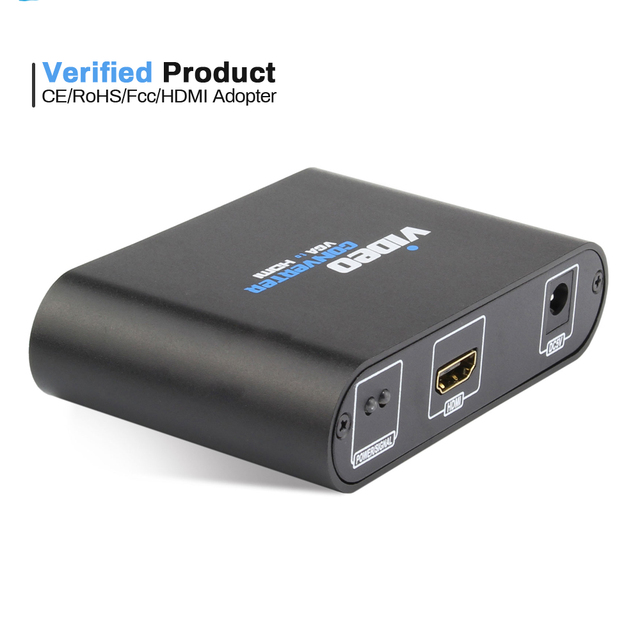 Original OEM Factory VGA to HDMI Adaptador Vga hdmi 1080p Audio and Video Transmission VGA to HDMI Converter