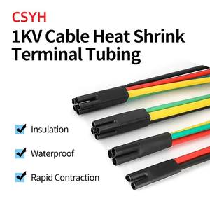 Acessórios de cabos de baixa tensão Heat-Shrinkable Isolated Cable Termination Head Bloco terminal espessado para ramificação - Product Image 2