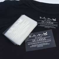 Étiquettes de lavage personnalisées de qualité supérieure, durables, prêtes à être pressées, autocollants de transfert thermique PET DTF pour vêtements
