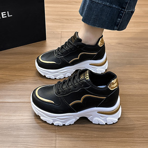 Nuevas Zapatillas Deportivas Casuales con Plataforma para Mujer, Tendencia de Moda, Transpirables, con Cordones, para Aumentar la Estatura, Venta al Por Mayor - Product Image 2