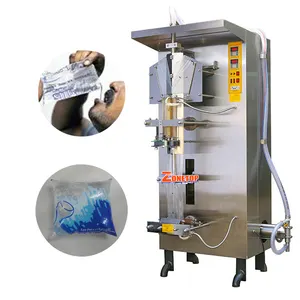 Full Automatic 200Ml 250Ml 450Ml 550Ml Small Scale Sachet Bag Pure Drinking Water Pouch Filling Packing Machine