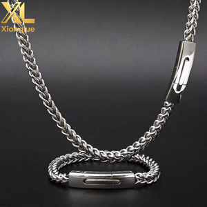 Collar de Cadena Cubana de Acero Inoxidable de 6 mm, Chapado en Oro de 18 Quilates, 0.3 m, para Hombre y Mujer, 24 Pulgadas, Venta al por Mayor - Product Image 2