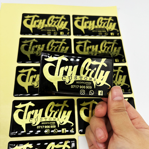 Tùy chỉnh 3D Epoxy dán dập nổi Gel nhãn nhựa mềm thương hiệu logo nhựa Epoxy vòm dán - Product Image 1