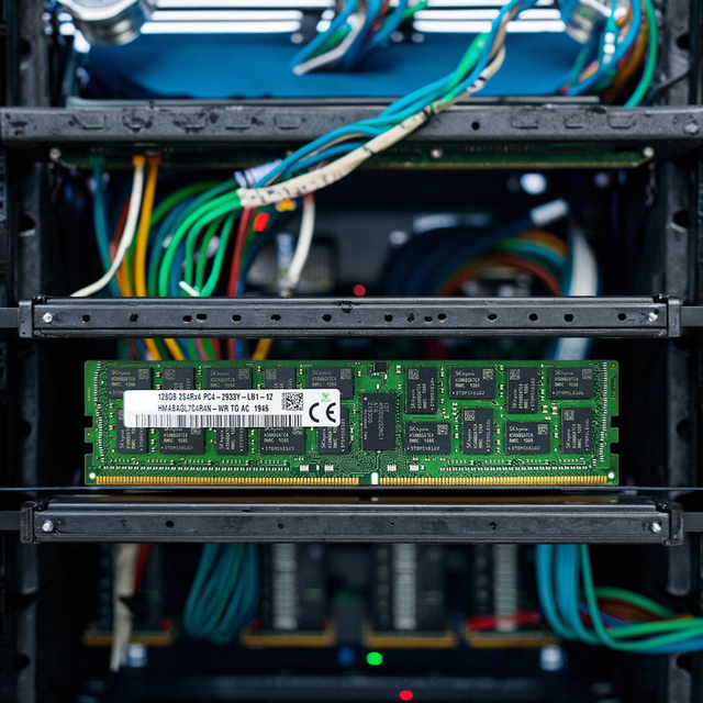 Sk Memoria DDR4 Ram 128GB 2933Mhz 2S2RX4 LDIMM Registered Storage Module 128gb Rams for Server HMABAGL7C4R4N-WR
