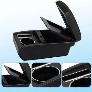 <span class=keywords><strong>Pour</strong></span> <span class=keywords><strong>Ford</strong></span> <span class=keywords><strong>Fiesta</strong></span> accoudoir boîte en cuir PU avec tasse et <span class=keywords><strong>support</strong></span> <span class=keywords><strong>pour</strong></span> téléphone Console de voiture accoudoir boîte de rangement accessoires de voiture - Product Image 3