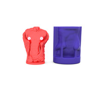 Corps humain bougie UV cristal époxy moule femme mariée Antique buste Statue Sculpture femme corps résine Silicone moule bricolage livraison directe