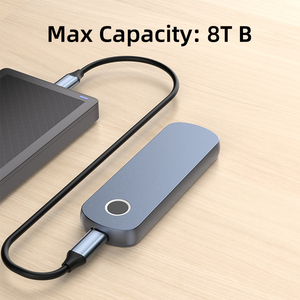 Xách tay 10gbps tốc độ cao M.2 SATA SSD NVMe bao vây bên ngoài ổ cứng với chức năng nhận dạng vân tay cho máy tính xách tay - Product Image 3