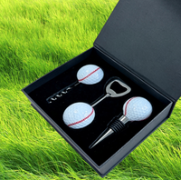 Ensemble d'ouvre-bouteilles de luxe pour le baseball, le tennis, le football et le basketball, 3 pièces, ensemble de bouchons, cadeaux d'entreprise pour hommes, cadeau d'affaires