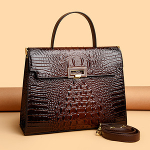 Alligator Candy Pattern Luxury Women's Shoulder <strong>Bags</strong> Stylish Tote <strong>Purses</strong> <strong>Chain</strong> Decoration Zip Closure Fashionable New Handbags - Product Image 6