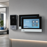 Système de sonnette vidéo intelligente WiFi avec écran tactile intérieur de 7 pouces, caméra 1080P, accès RFID et déverrouillage à distance