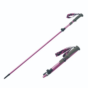 Bâtons de randonnée télescopiques Cleye en alliage d'aluminium 7075 rose, pliables, pour la randonnée en plein air - Product Image 3