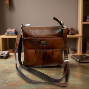 Sac à main en cuir véritable BS INTERNATIONAL, logo perle, imperméable, imprimés animaliers, utilisation quotidienne, taille personnalisable, expédition immédiate - Product Image 1