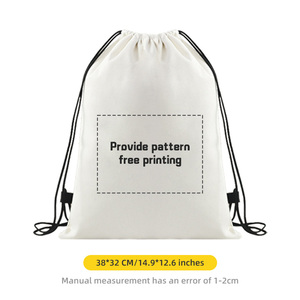 Eco-friendly Canvas <b>Drawstring</b> Pocket Outdoor Bag Canvas <b>Drawstring</b> Bag - Product Image 1