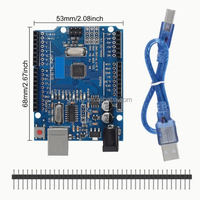 ATMEGA328P ATMEGA328P-AU SMD CH340 Versión Mejorada MCU R3 Placa de Desarrollo Microcontrolador Módulo Kit de Estudio para Estudiantes DIY