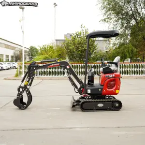 XN12-9 rinoceronte mini scavatrice motore tre cilindri escavatore rotante secchio 1000kg