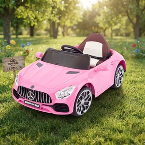 Voiture électrique de luxe sous licence Mercedes AMG pour filles avec télécommande parentale, batterie 12V, véhicule sportif pour enfants - Product Image 1
