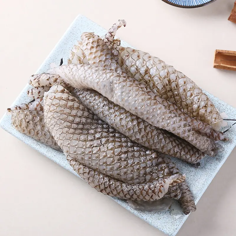 High Standard Seafood Fish Frozen Dried Sea Fish skin Crispy Tilapia Fish Skin