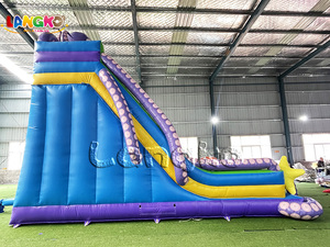 Toboggan Gonflable Thème <span class=keywords><strong>Mer</strong></span> Profonde, Château Gonflable Aquatique, Toboggan Aquatique Extérieur Amusant pour Fêtes d'Enfants - Vente Chaude - Product Image 4