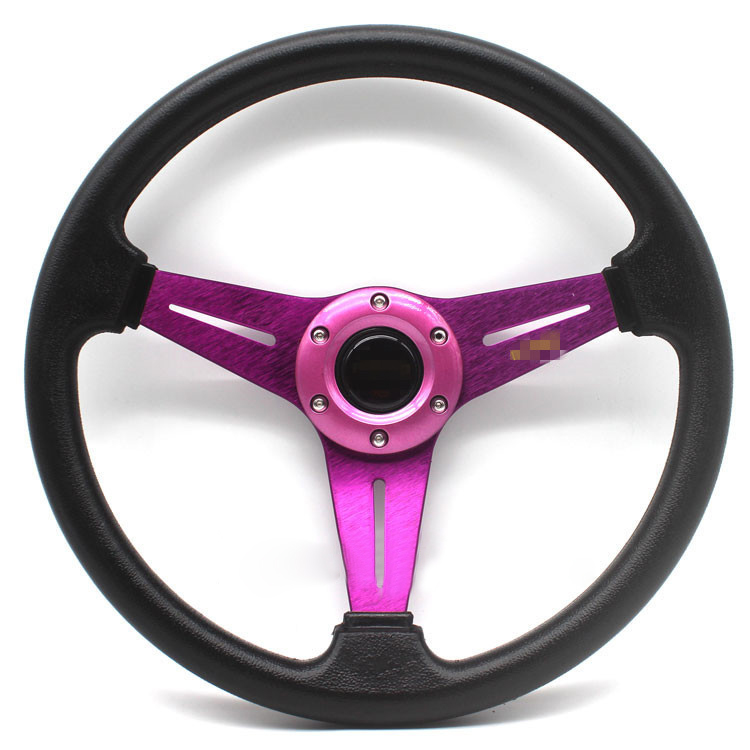 Новое универсальное гоночное рулевое колесо из ПУ, модифицированное рулевое колесо 14 дюймов