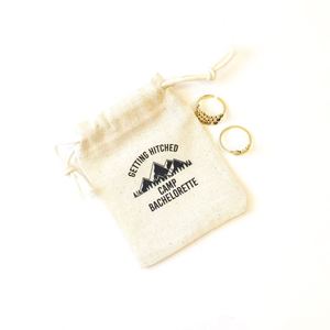 Promotional <b>Small</b> Cotton Drawstring Gift <b>Bag</b> Cotton Fabric Jewelry Pouch With Logo Print - Product Image 3