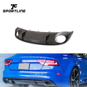 Preimpregnato labbro diffusore paraurti posteriore in fibra di carbonio a secco per Audi <span class=keywords><strong>A7</strong></span> RS7 Sportback 2014 - <span class=keywords><strong>2016</strong></span> - Product Image 1