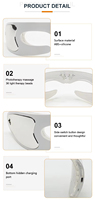Thérapie par la lumière rouge Masque pour les yeux anti-rides Enlèvement du sac pour les yeux Soulagement des vibrations Fatigue Soins des yeux Massage