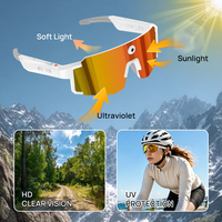Occhiali da Ciclismo Meta per Uomo e Donna, per MTB, Mountain Bike, Ciclismo, Corse, Guida, Pesca, Corsa, Occhiali alla Moda IP68