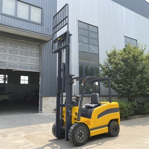 Wangong Elektrikli Forklift 2 Ton 2.5 Ton 3 Ton Kurşun Asit Akülü Dolu Lastik Tekerlek İki Kademeli Direk 14km/s Küçük Her Türlü Araziye Uygun - Product Image 1
