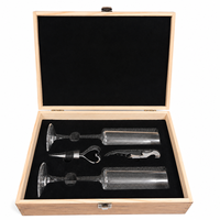 Coffret de verres à champagne vierges pour gravure laser, marque privée, avec tire-bouchon et bouchon en forme de cœur, pour hôtels, événements et détaillants