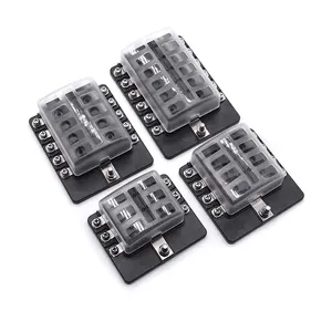 4 6 8 10 12 way position blade water proof fuse holder screw terminal spade terminal fuse box block holder caja de fusibles auto