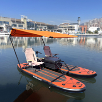 Catamarán Paddleboard eléctrico inflable doble SUP catamarán para lagos y océanos