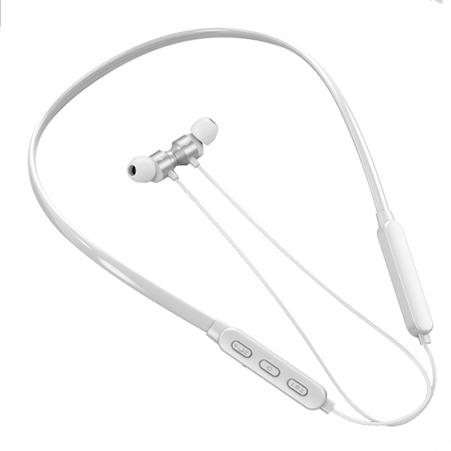 Premium BT In-Ear Metal Headset Hi-Fi Sound Quality Neckband Wireless Sports Headphones for Running Gym and Workout