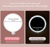 Anneau lumineux LED 26 cm 10W 3000K/4000K/6000K CRI95+ Éclairage doux Alimentation DCDC pour Streaming en direct YouTube TikTok Maquillage Vidéo