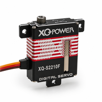 XQ-POWER XQ-S2210F Servo numérique sans noyau ultra-étroit 10 mm 26 g, vitesse rapide 0,11 s, engrenages métalliques, étanche pour avion RC et drone FPV