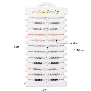 24 cái/bộ Pha Lê Đính Cườm Bảo Vệ Evi Vòng Đeo Tay Mắt Pha Lê Đính Cườm Dệt Polymer Đầy Màu Sắc Đất Sét Bohemian Đính Cườm Vòng Đeo Tay - Product Image 5