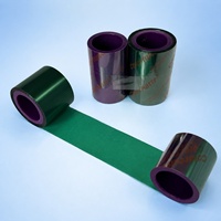 Ruban de codage à la cire résineuse flexible vert à excellente adhérence 40mm*600m pour le codage des sachets supplémentaires Videojet 6330