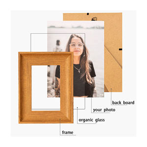 Cadres <span class=keywords><strong>photo</strong></span> en bois massif avec support pour <span class=keywords><strong>montage</strong></span> mural ou pour présentation sur table - Product Image 4