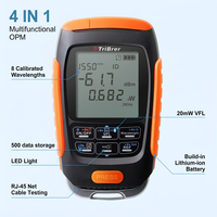 TriBrer APM58NC-V20, mini-mesureur de puissance optique 4-en-1 avec VFL 20mW, lumière LED, connexion RJ45, format de poche, appareil FTTx