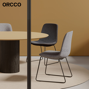 Chaises <span class=keywords><strong>de</strong></span> repos rembourrées à base en acier pour espace <span class=keywords><strong>de</strong></span> détente communautaire et <span class=keywords><strong>de</strong></span> pause-café des employés <span class=keywords><strong>de</strong></span> bureau - Product Image 1