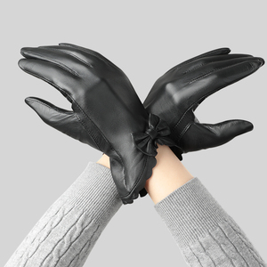 <span class=keywords><strong>Guanti</strong></span> Sexy da Donna Sottili alla Moda per Feste in Pelle - Product Image 4