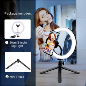 Anneau de lumière pour selfie Photographie Led Bord de lampe avec support mobile Support de trépied Ringlight pour diffusion vidéo en direct - Product Image 3