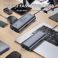 Amplificateur de signal USB3.2, transmission haute vitesse, connecteur Type C, port d'alimentation 15W, prise en charge de la charge de données, extension pour ordinateur portable