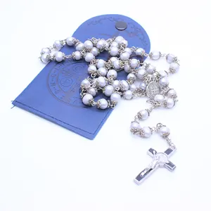 Top Quality Handmade Rosary Beads Chain Catholic Rosary Religious and Freshwater Pearl Rosary